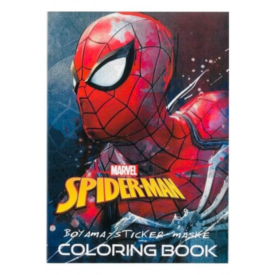 Maske ve Sticker Hediyeli Boyama Kitabı Spıderman