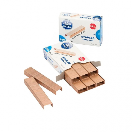 Delta Zımba Teli 24/6 1000'Li Sarı 1551 