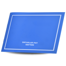 Gülpaş Ortaklar Pay Defteri Pp Kapak 40 Yaprak 122 TCDF