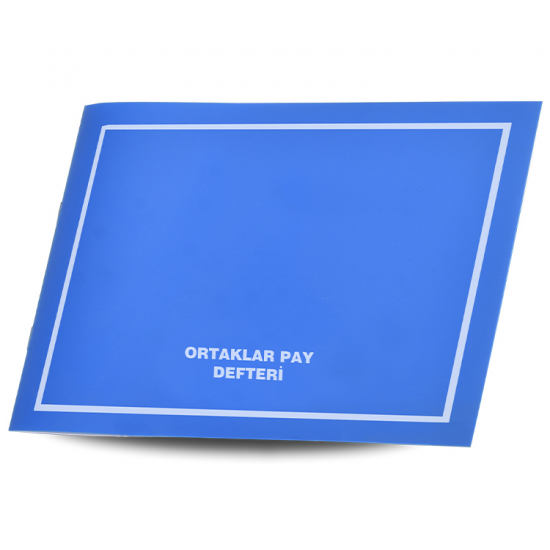 Gülpaş Ortaklar Pay Defteri Pp Kapak 40 Yaprak 122 TCDF