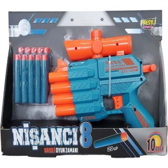 Prestij Oyuncak Nişancı 8 Dart Atan Silah
