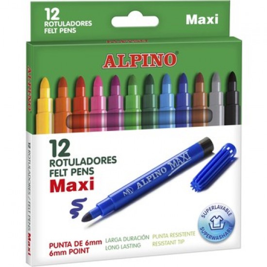 Alpino Ar-06 Maxı Keçeli Kalem 12'Li
