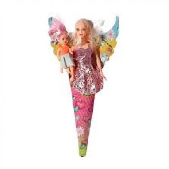 Oyuncak Külahlı Anne Ve Kızı Bebek 