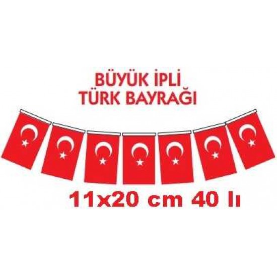Eren İpli Türk Bayrak Büyük Boy