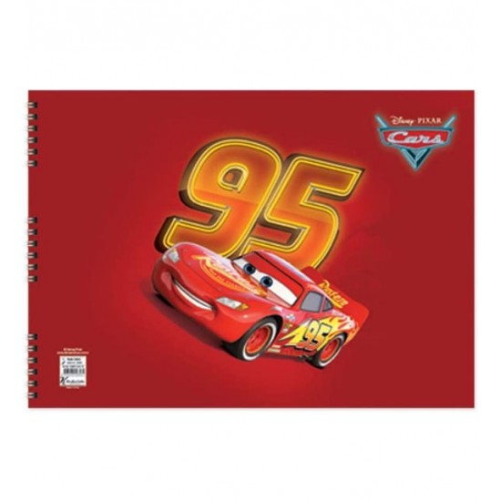 McQueen 25X35 Spiralli Karton Kapak Resim Defteri 15 Yaprak