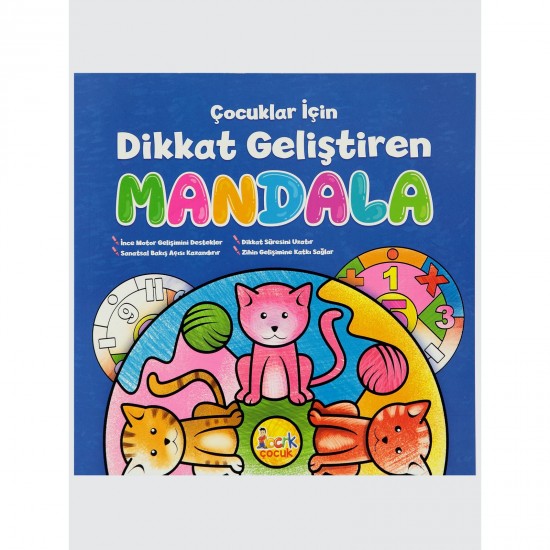 Çocuklar İçin Dikkat Geliştiren Mandala Kitabı