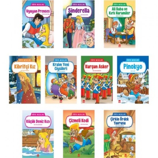 Dünya Masalları 1.Sınıf Küçük Boy 10 Kitap