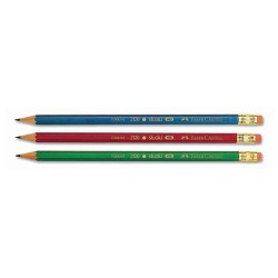 Faber-Castell 2120 Köşeli Silgili Kurşun Kalem HB