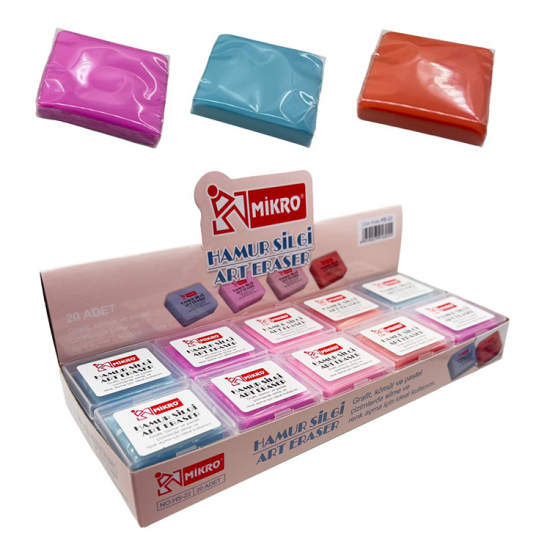 Mikro St. Hs-22 Pastel Renk Hamur Silgi 
