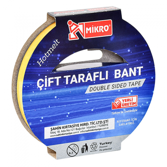 Mikro Çift Taraflı Bant Bnt-101 15Mmx25Mt