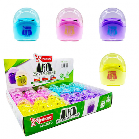 Mikro Mk-2070-36 Ufo Çift Bıçaklı Kalemtraş Mk2070