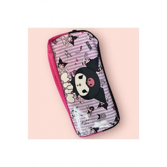 Kuromi İlkokul Çift Bölmeli Kalem Çantası