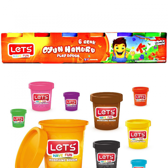 Lets L-8260 Oyun Hamuru 6 Renk 336Gr.