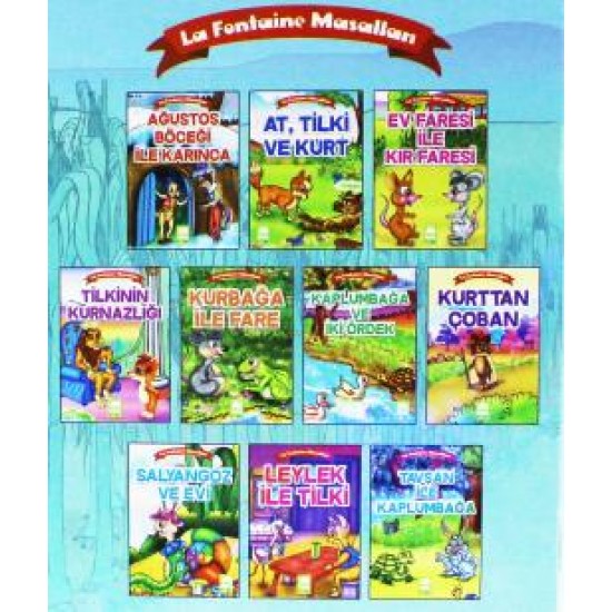 La Fontaıne Masalları 1.Sınıf Küçük Boy 10 Kitap