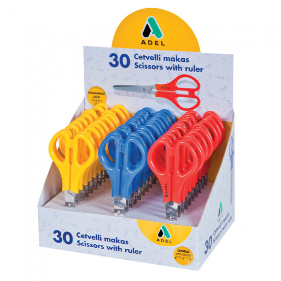 Adel Okul Makası Cetvelli 4012145801000