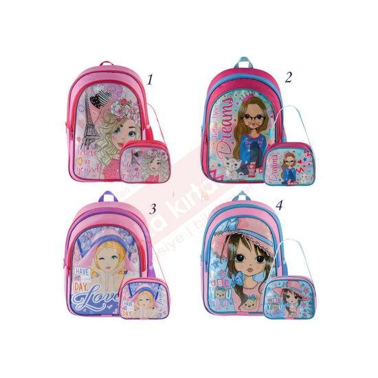 Mikro Beslenmeli Okul Çantası Mb-714 Kız 