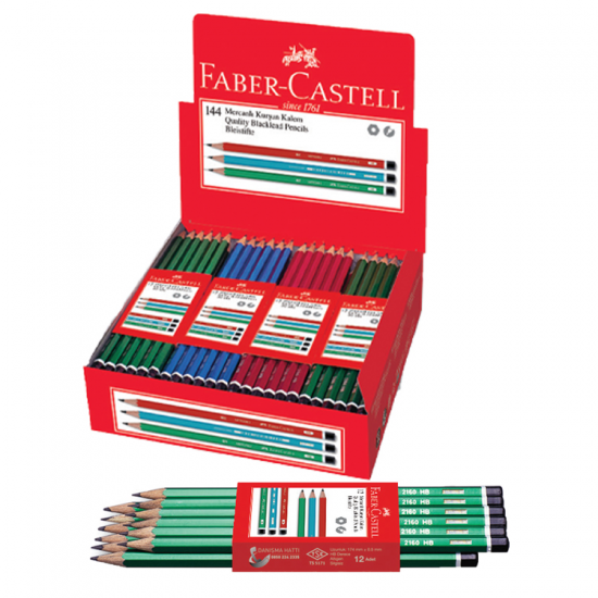 Faber Castell Kurşun Kalem Köşeli Mercanlı 105216000 (12'li)