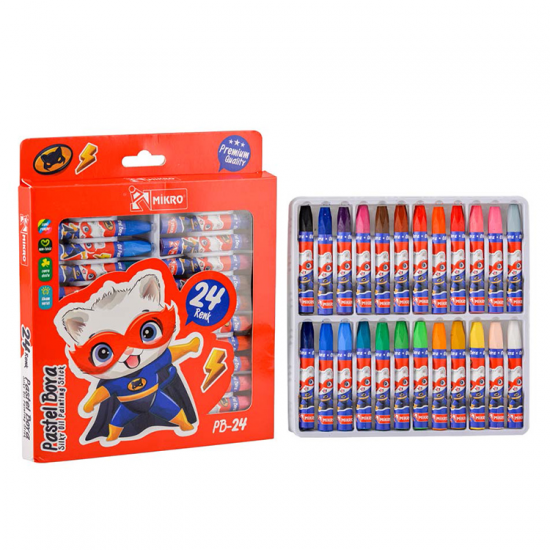 Mikro Pb-24 24 Lü Pastel Boya-Pb24 