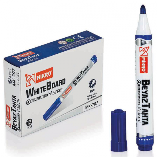 Mikro Tahta Kalemi Mk-707 Mavi 