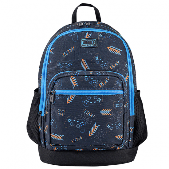 Muggle Okul Çantası Mu-0389 Game Over Siyah