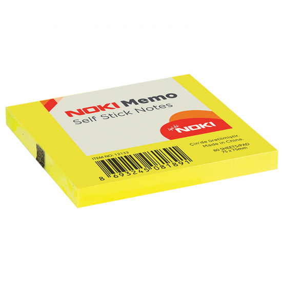 Noki Memo Stick 75*75 Limon Sarı 80 Yp. 12133