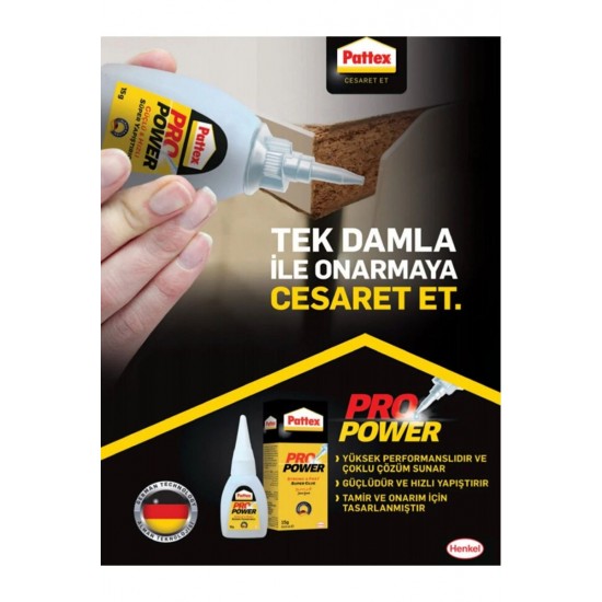 Pattex Pro Power Süper Yapıştırıcı 15 Gram 1723117