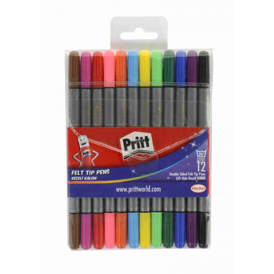 Pritt 1687977 12'Li Çift Uçlu Keçeli Kalem