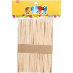 Puti 4612 Ahşap Büyük Dil Çubuğu Natural 50'Li