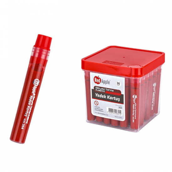 Red Apple 264 Tahta Kalemi Kartuşu Kırmızı