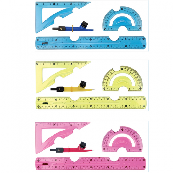 Rubenis Esnek Flexible (Kırılmaz) Çizim Seti Pergelli 8234