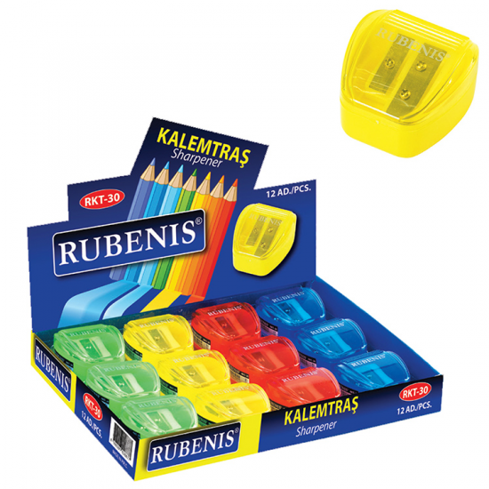 Rubenis Çift Bıçaklı (Kısa-Uzun) Kalemtraş RKT-30