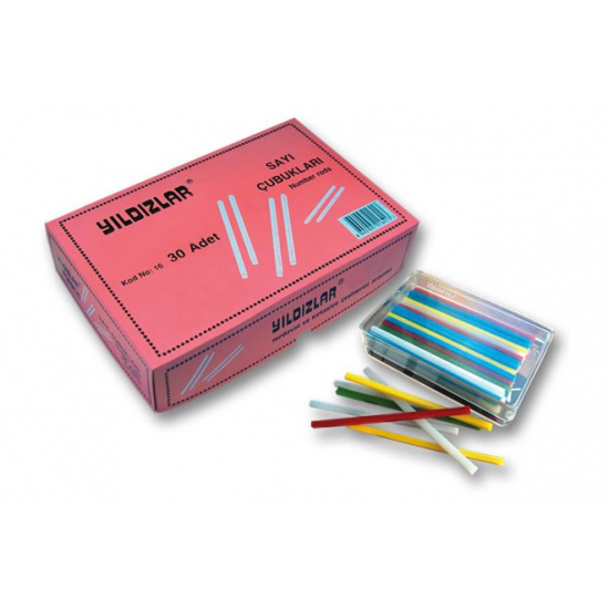 Yıldızlar Sayı Çubuğu Plastik Kutulu 016