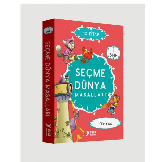 Seçme Dünya Masalları 1.Sınıf 10 Kitap (Düz Yazılı)