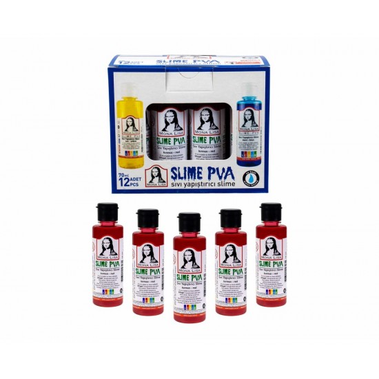 Monalisa Sıvı Slime 70 Ml Fosforlu Kırmızı Sl01-03
