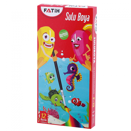 Fatih Sulu Boya 12 Renk F-12 FA00901SB12RBS