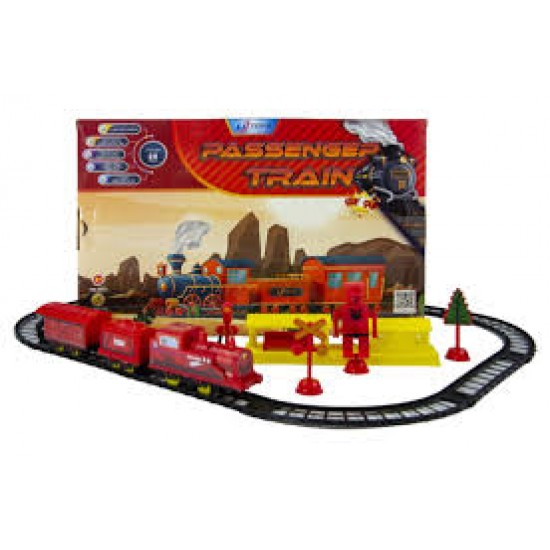 İstasyonlu Tren Seti-Kırmızı