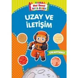 Uzay ve İletişim Okul Öncesi Boya Öğren Çıkartmalı